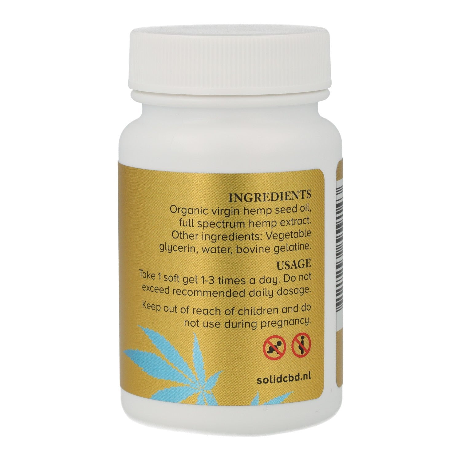 CBD Capsules Full Spectrum - 30 x 10mg - SOLID