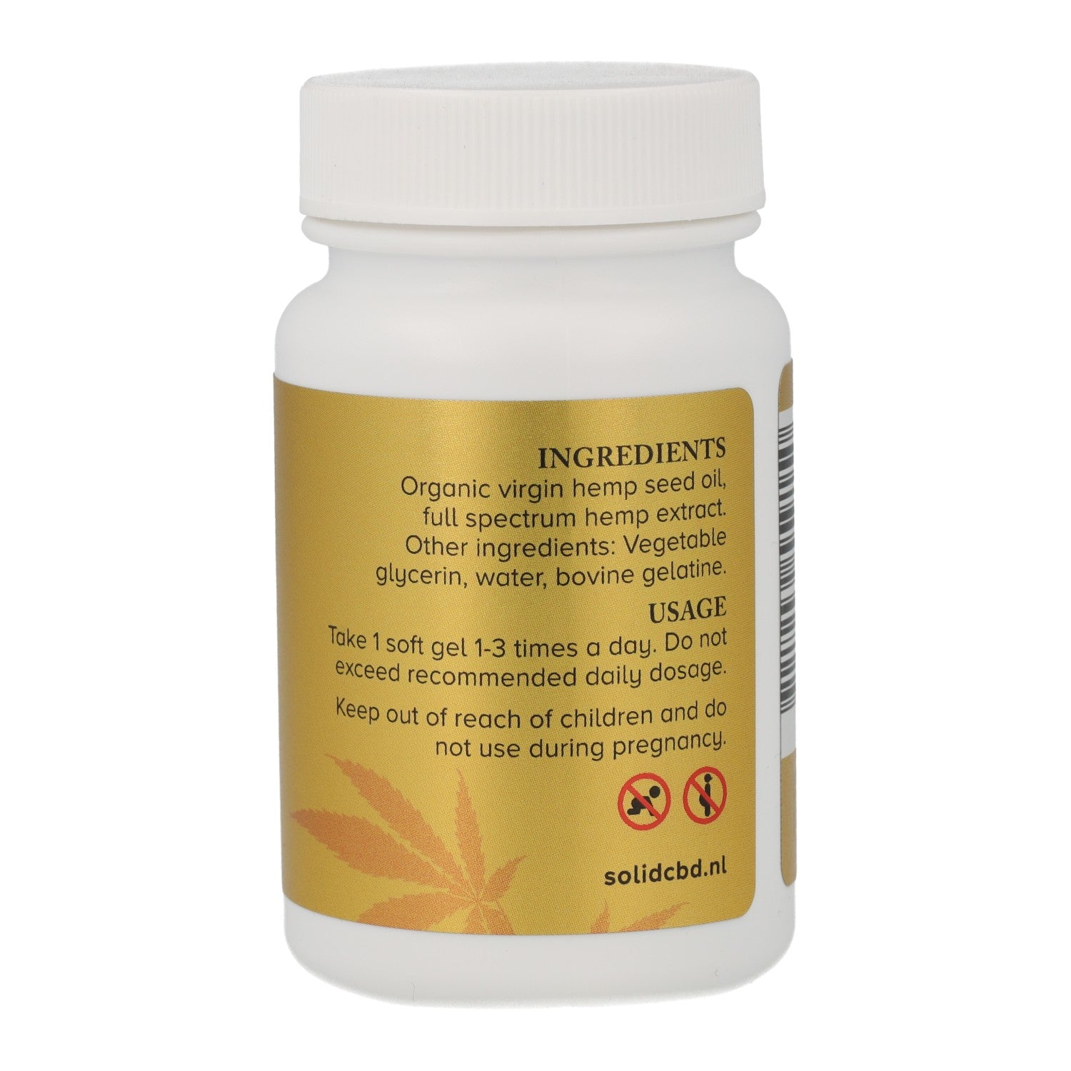 CBD Capsules Full Spectrum - 30 x 20mg - SOLID