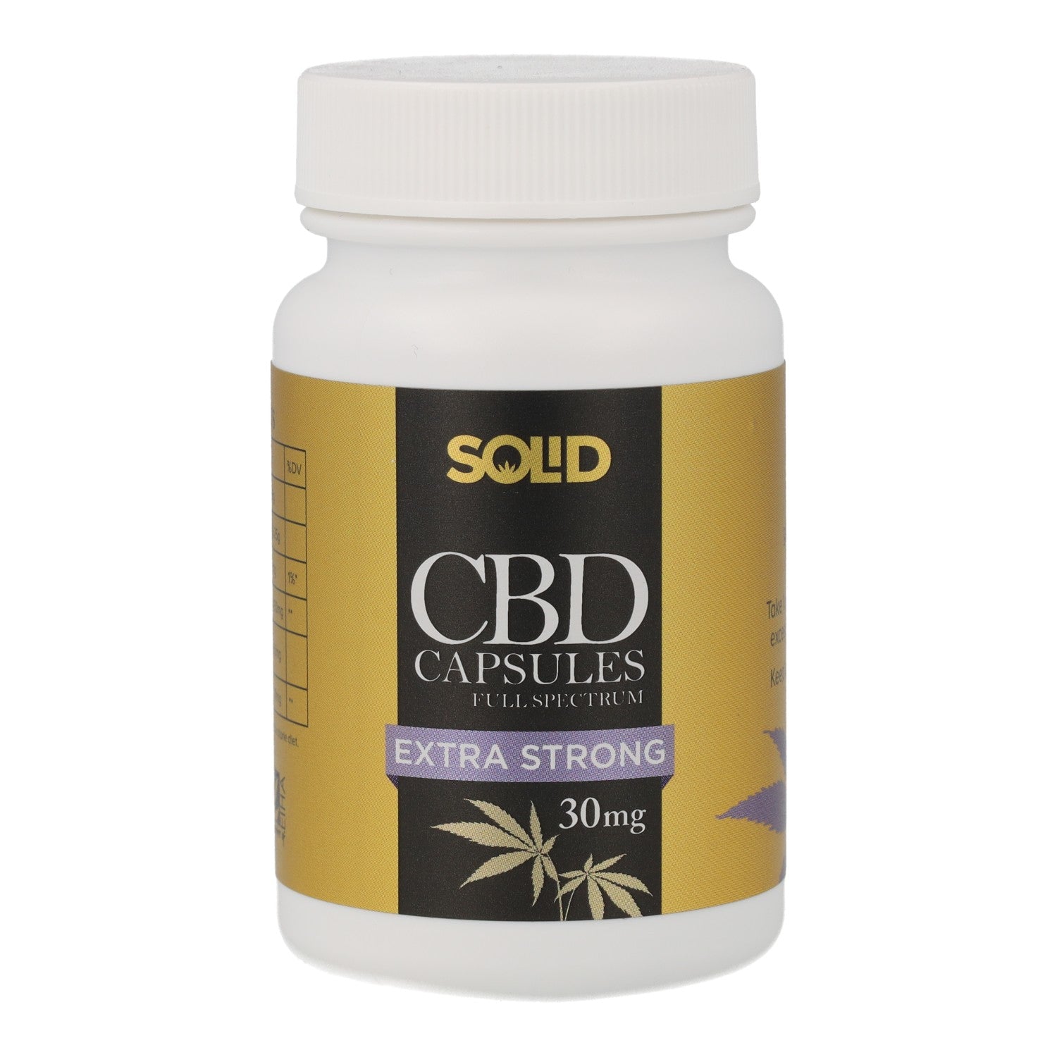 CBD Capsules Full Spectrum - 30 x 30mg - SOLID