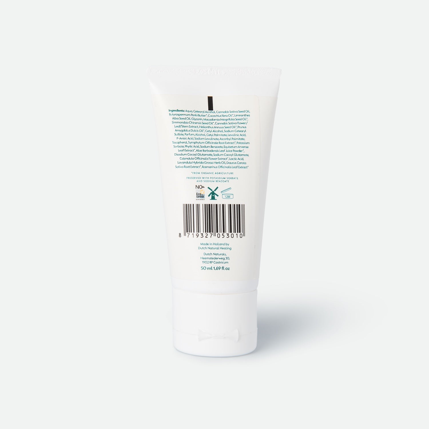 CBD Handcrème 125 mg van Dutch Natural Healing – afbeelding 2