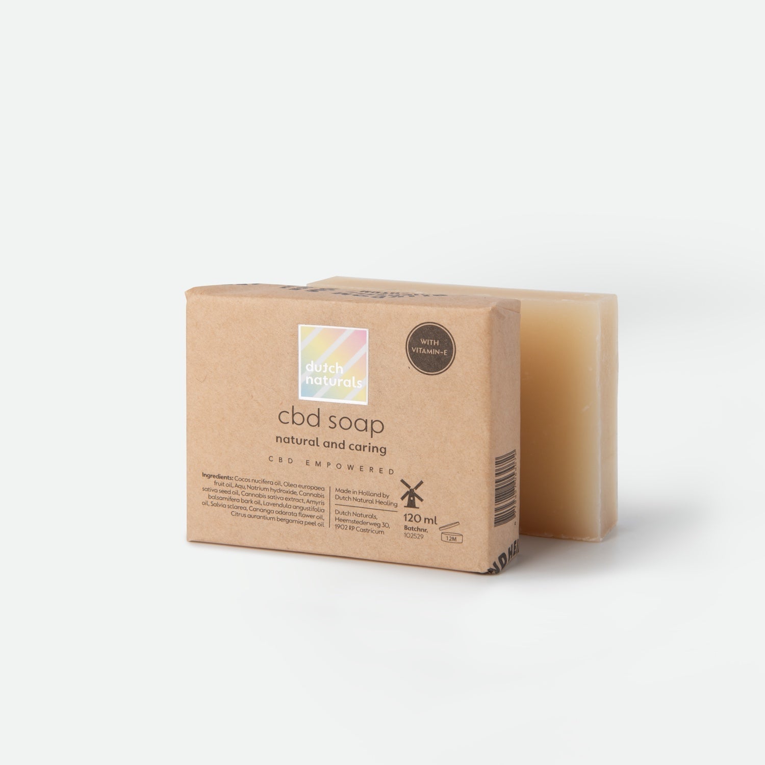 CBD Zeep 100 mg zeepblok van Dutch Natural Healing – afbeelding 3