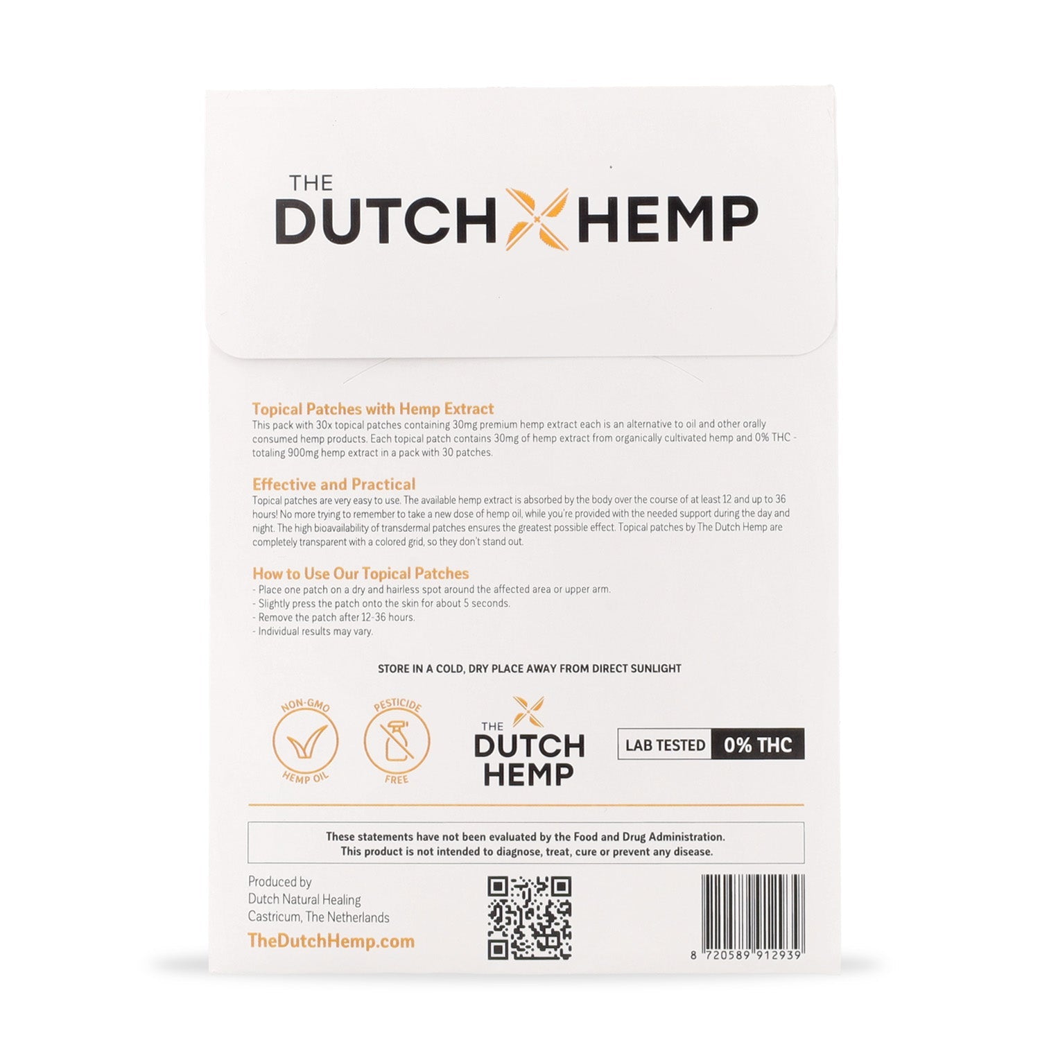 Extra sterke henneppleisters 900 mg