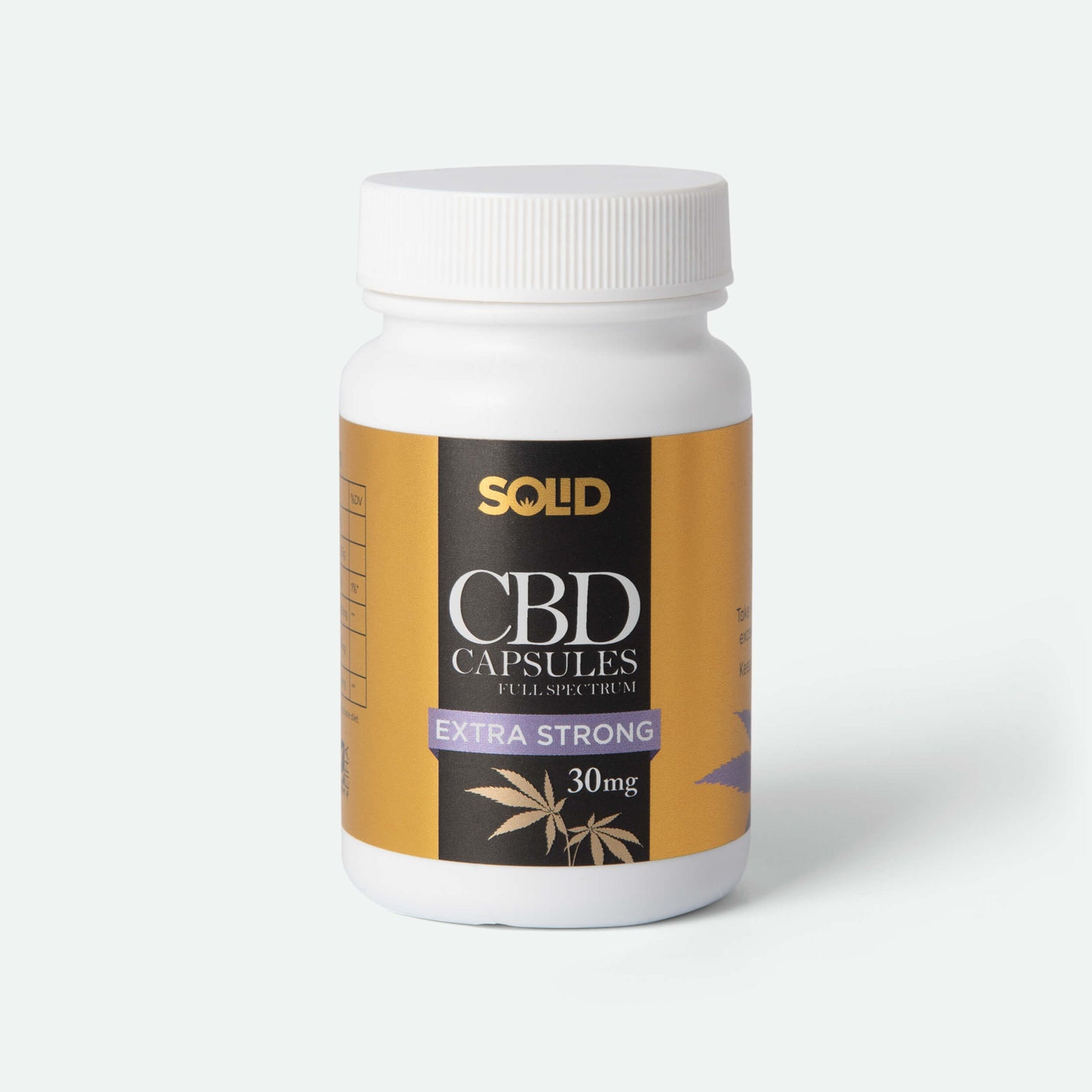 CBD Capsules Full Spectrum - 30 x 30mg - SOLID