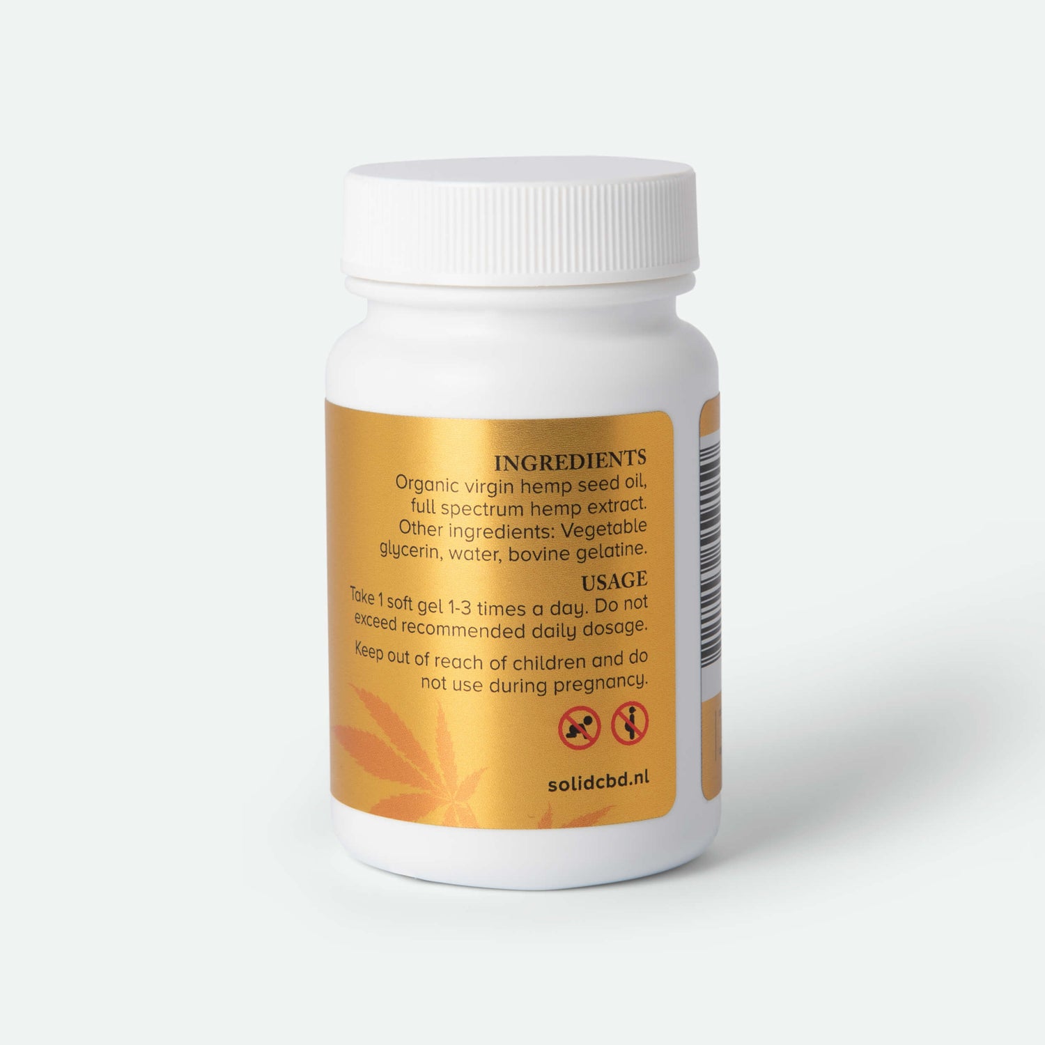 CBD Capsules Full Spectrum - 30 x 20mg - SOLID
